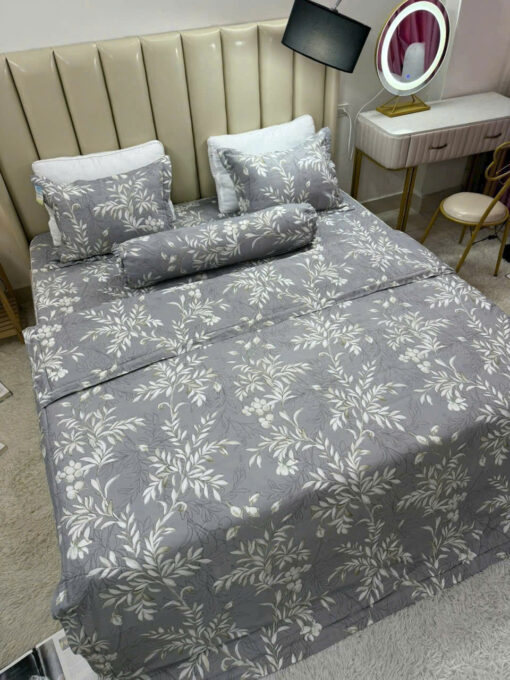 Bộ ga gối chun trần Tencel EU hoa cao cấp