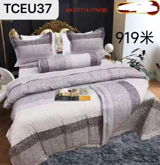 Bộ ga gối chun trần Tencel EU hoa cao cấp